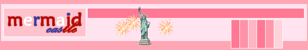 Mermaid Castle - Happy July 4th
