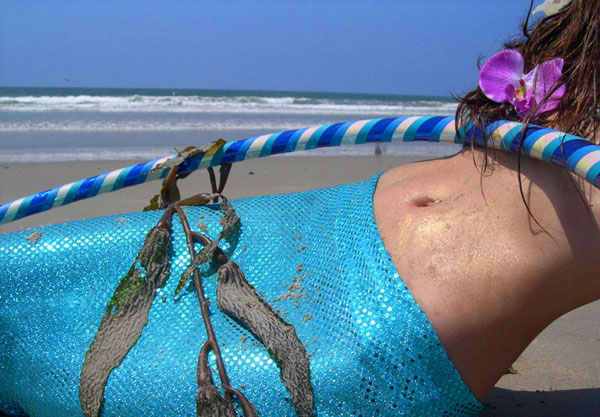 Close Up Mermaid Model - Mermaid Beach Model