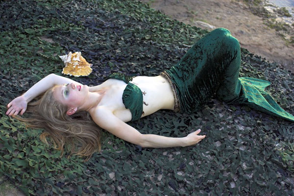 Forest Green Mermaid - Mermaid Beach Model