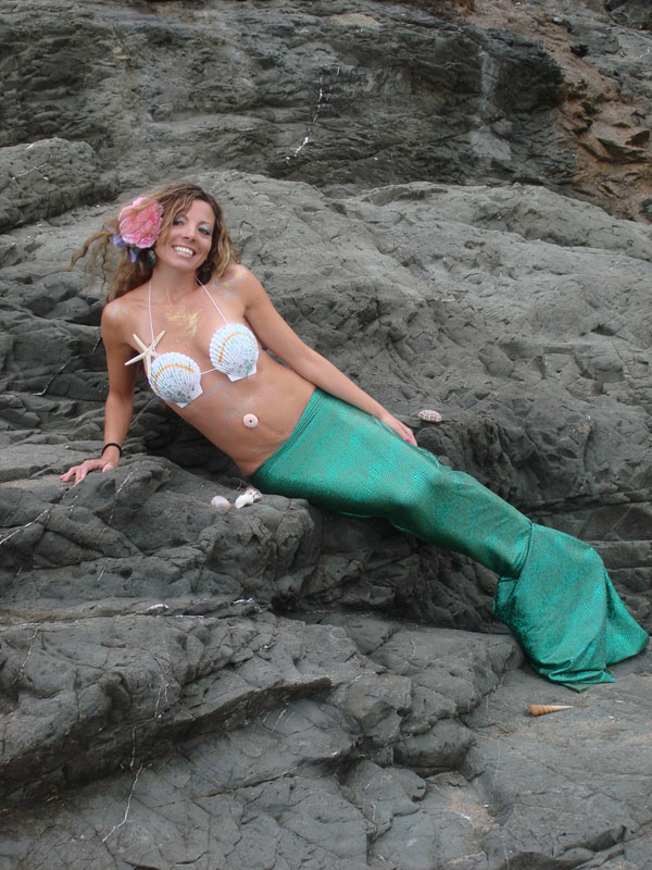Mermaid Model Posing - Mermaid Beach Model