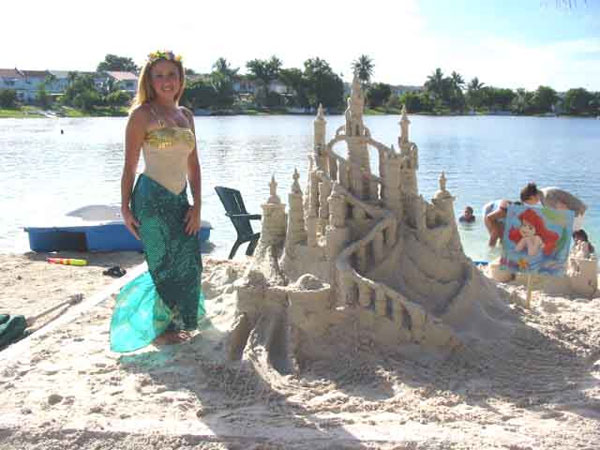 Mermaid Model Sand Castle - Mermaid Beach Model