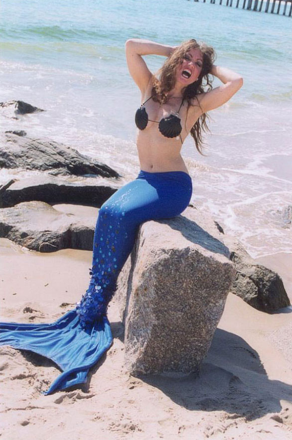 Mermaid Singing on Beach - Mermaid Beach Model