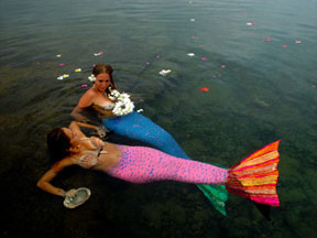 Mermaids Playing in Water - Mermaid Beach Model