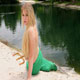 Blonde Mermaid on Sand