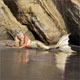 Mermaid Model at Beach