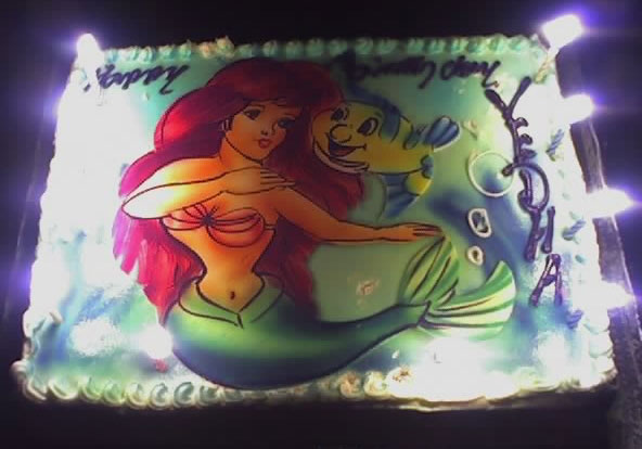 Airbrush Mermaid Cake - Mermaid Cake