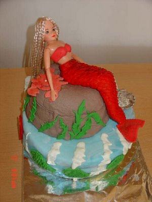 Blonde Mermaid Cake - Mermaid Cake