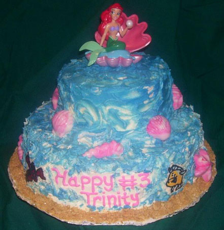 Blue Mermaid Cake - Mermaid Cake