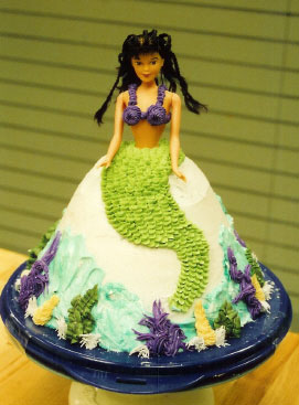 Happy Birthday Mermaid Cake - Mermaid Cake