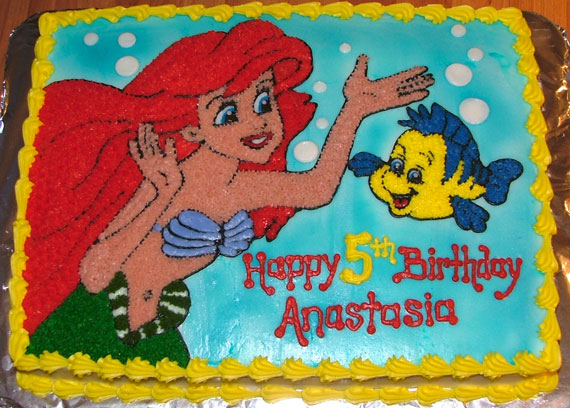 Little Mermaid Sheet Cake - Mermaid Cake