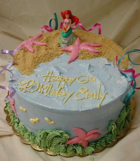 Mermaid Beach Cake - Mermaid Cake