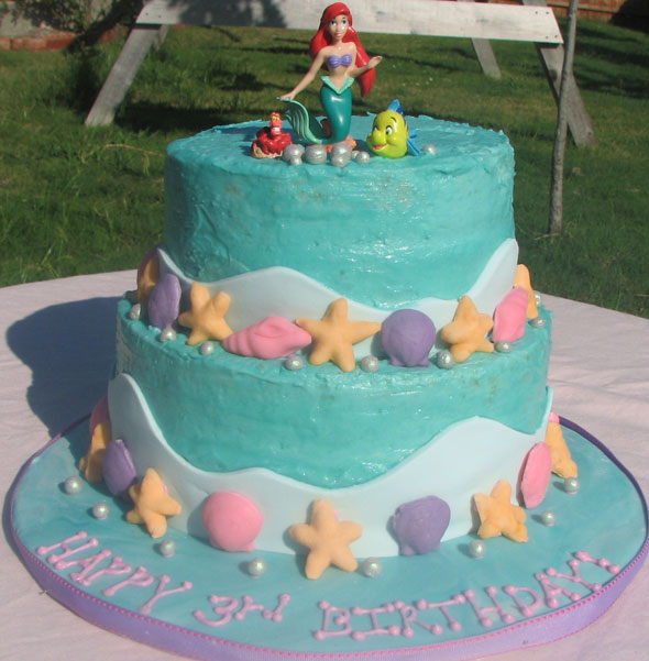 Mermaid Cake Outdoors - Mermaid Cake