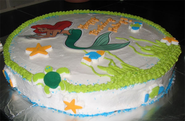 Mermaid Seaweed Cake - Mermaid Cake