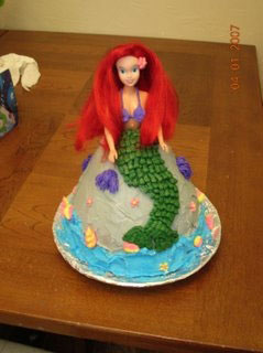 Mermaid on Rock Cake - Mermaid Cake