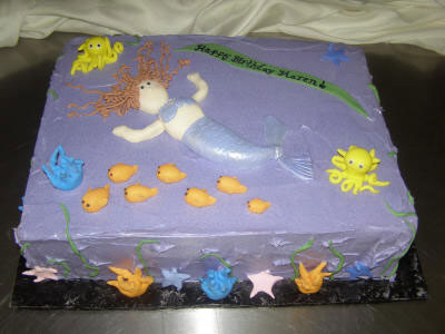Purple Mermaid Cake