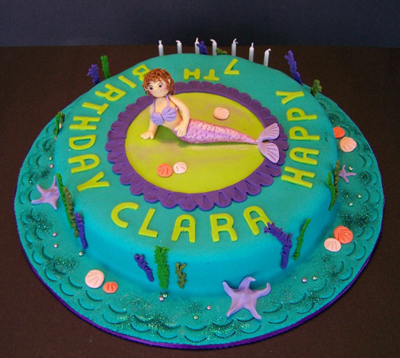 Sea Mermaid Cake - Mermaid Cake