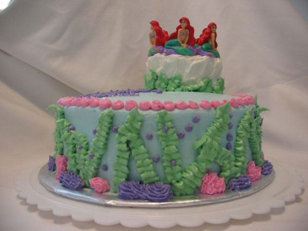 Three Mermaid Cake - Mermaid Cake