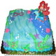 Mermaid and Ocean Cake