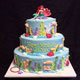 Tall Little Mermaid Cake