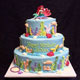 Tall Little Mermaid Cake