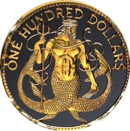 King Neptune 100 Dollars - Mermaid Coin