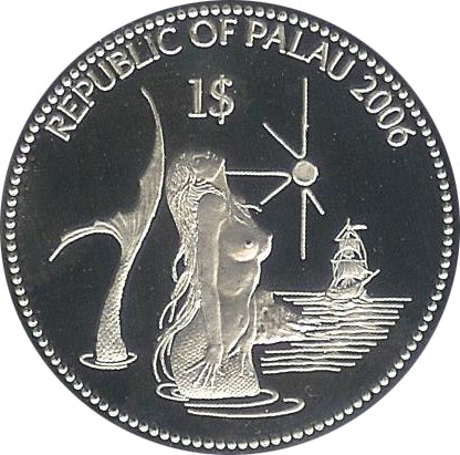 Mermaid Looking Skyward - Mermaid Coin