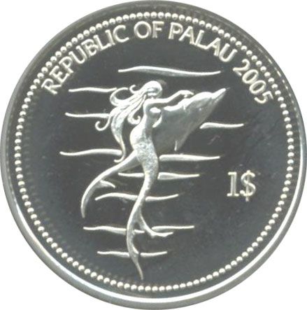 Mermaid and Dolphin Coin - Mermaid Coin