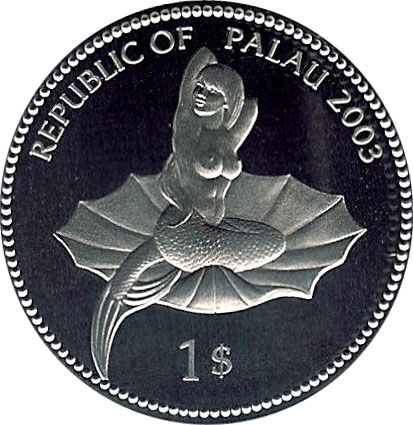 Mermaid in Scallop - Mermaid Coin