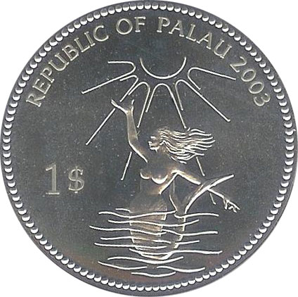 Palau Mermaid Swimming - Mermaid Coin