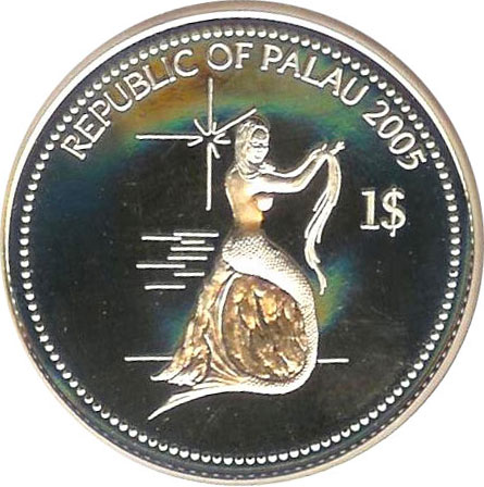 Palau Mermaid Washing - Mermaid Coin