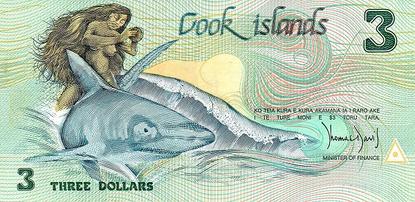 3 mermaid dollars cook islands 1987 - Mermaid Dollar