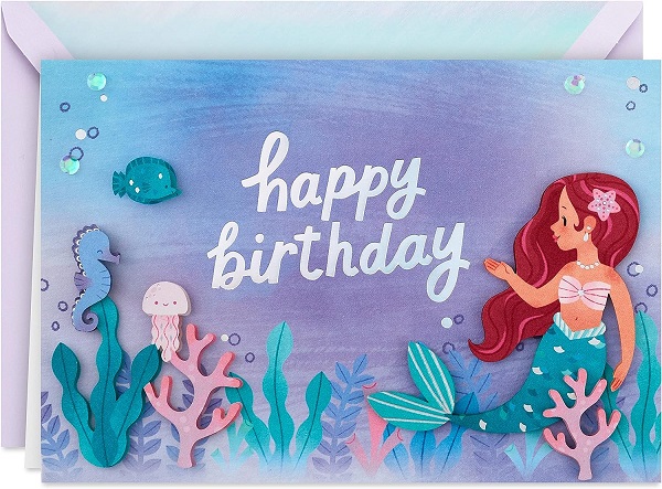 Happy Birthday Mermaid Card