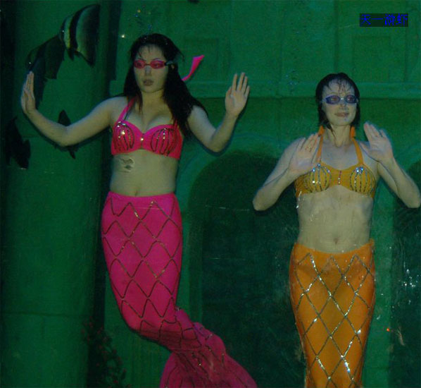 Balancing Mermaids - Mermaid Model Under Water