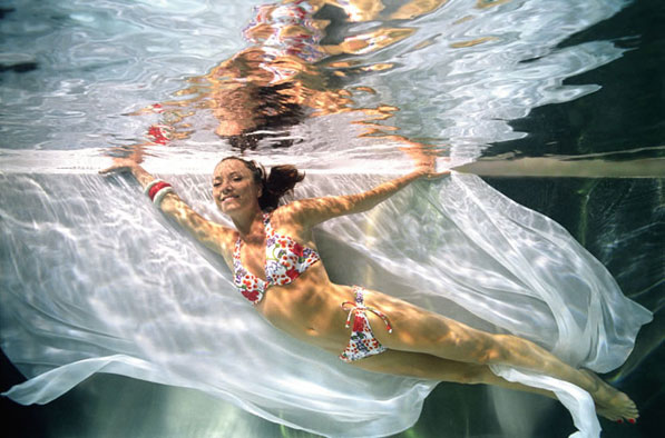 Bikini Mermaid Model - Mermaid Model Under Water