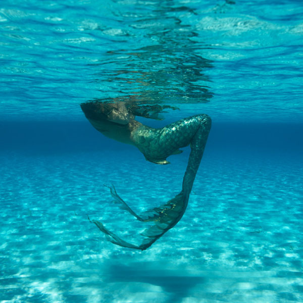 Bottom Half of Mermaid - Mermaid Model Under Water