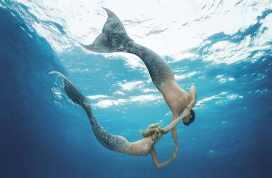 Mermaid Couple - Mermaid Model Under Water