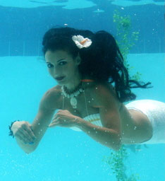 Mermaid Model Marina - Mermaid Model Under Water