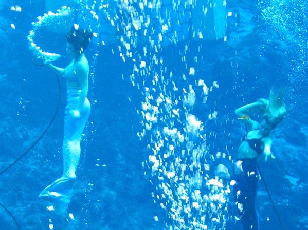 Mermaid Taking Breath - Mermaid Model Under Water