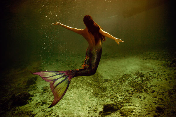 Mermaid Water Landscape - Mermaid Model Under Water