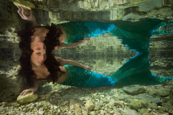 Mermaid Water Reflection - Mermaid Model Under Water