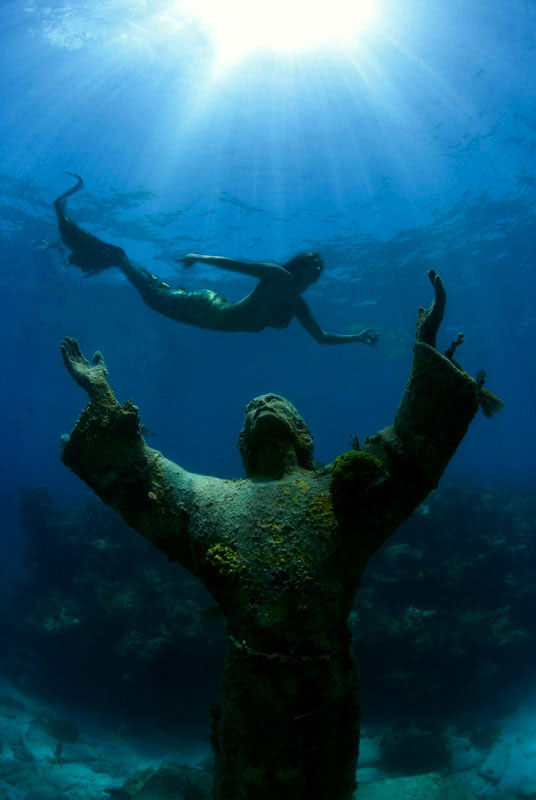 Mermaid Worship - Mermaid Model Under Water