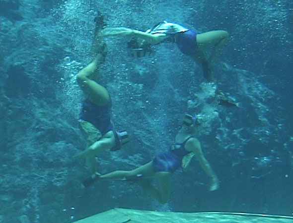Mermaids in Circle - Mermaid Model Under Water