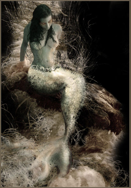 Sad Mermaid Model - Mermaid Model Under Water