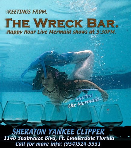 Wreck Bar Mermaid - Mermaid Model Under Water
