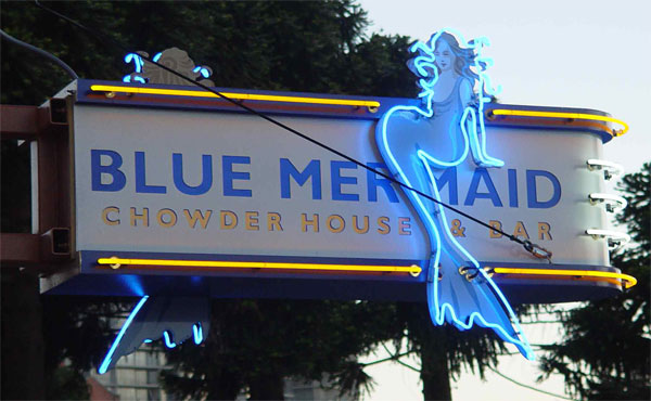 Blue Mermaid Chowder House - Mermaid Sign