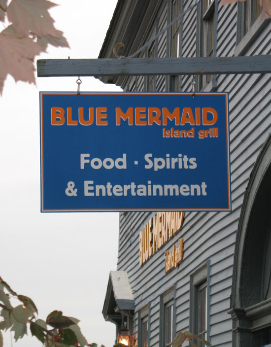 Blue Mermaid Island Grill - Mermaid Sign