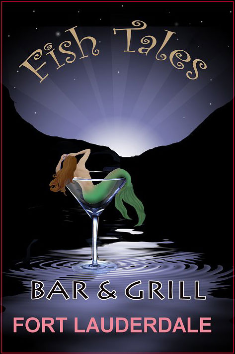 Fish Tales Bar and Grill - Mermaid Sign