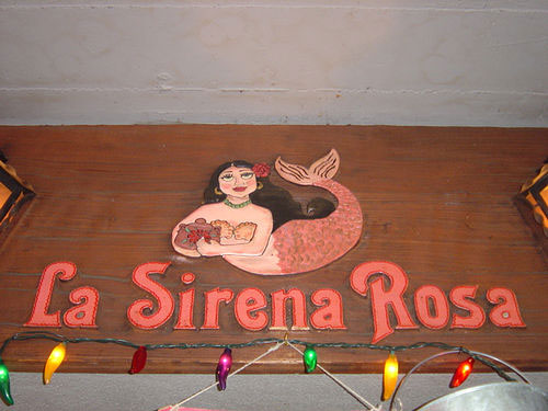 La Sirena Rosa - Mermaid Sign
