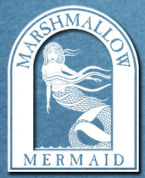 Marshmallow Mermaid Logo - Mermaid Sign