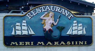 Meri Makasiini Restaurant - Mermaid Sign
